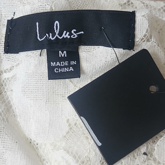 LULUS "Express Your Love" Long Sleeve Lace Romper - Size M - Picture 15 of 17